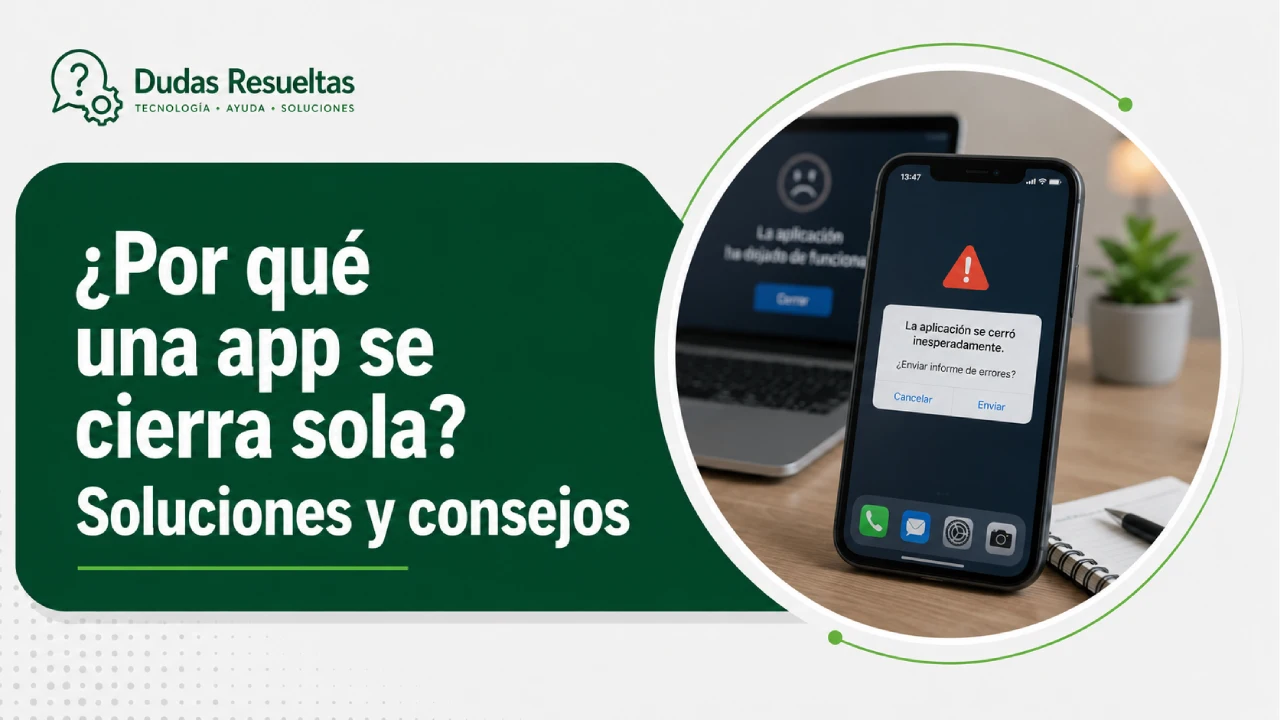 ¿Por qué una app se cierra sola? Soluciones y consejos