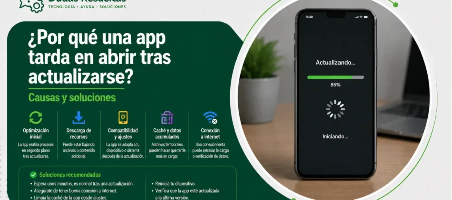 ¿Por qué una app tarda en abrir tras actualizarse?